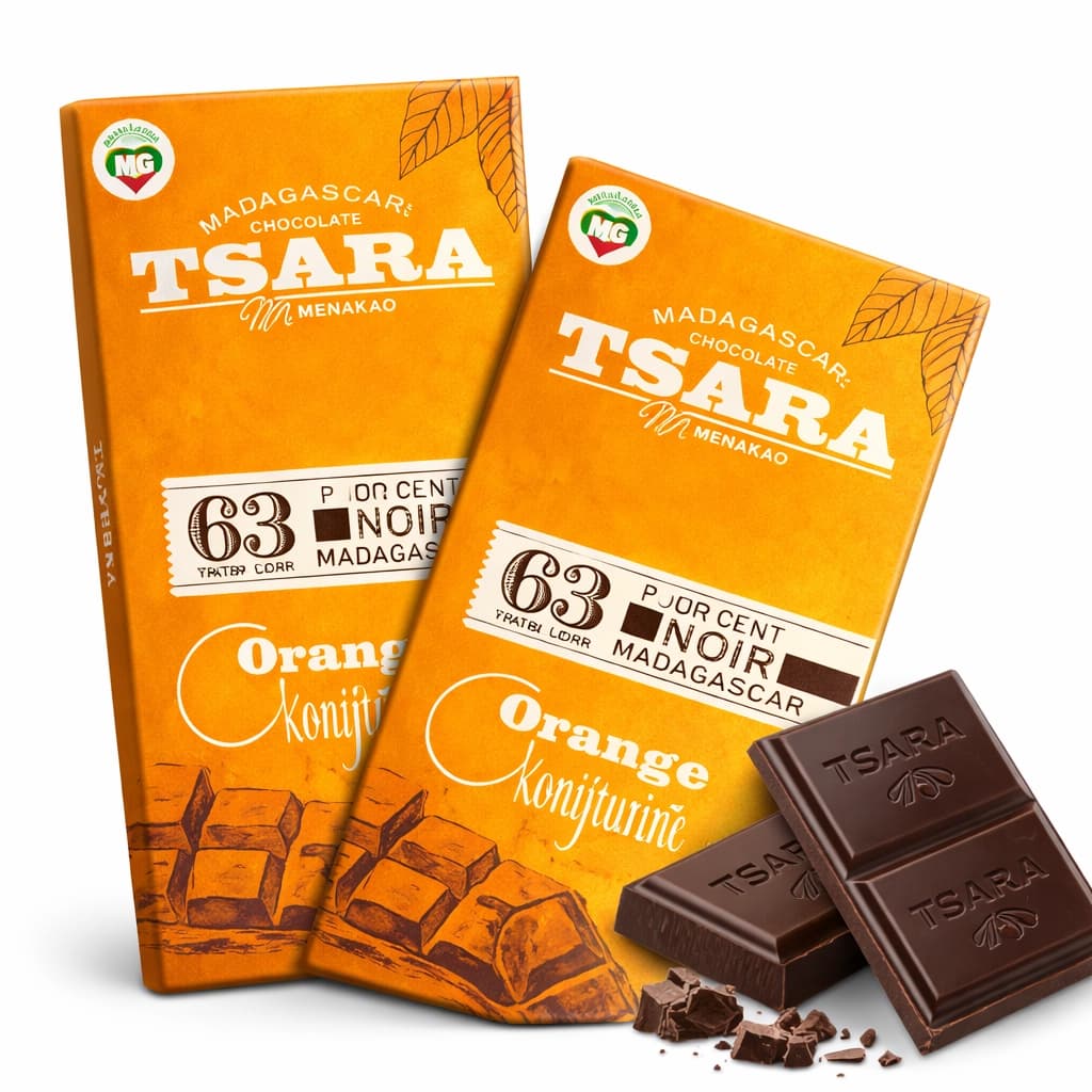 TSARA Chocolat Noir Orange